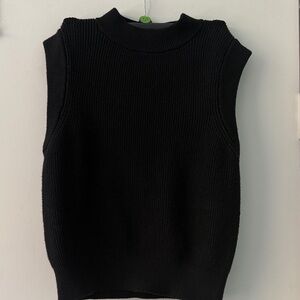 a new day Black Sleeveless Sweater